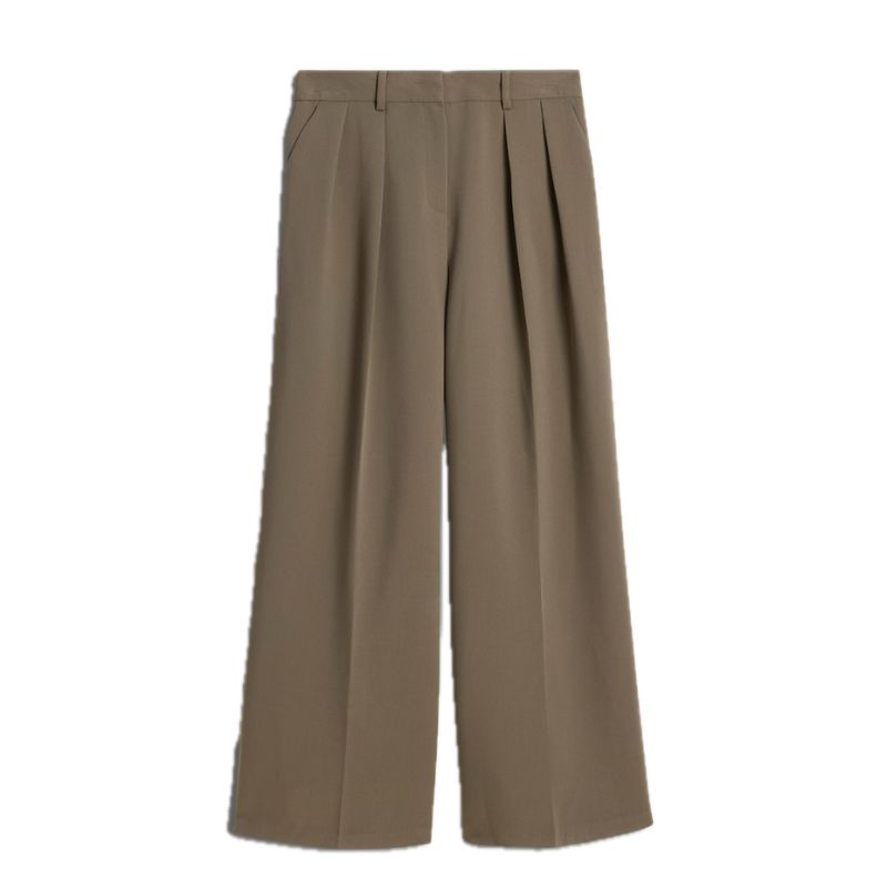 F&amp;amp;F , Double Pleated Super Wide Leg Co-ord Trousers in Brown