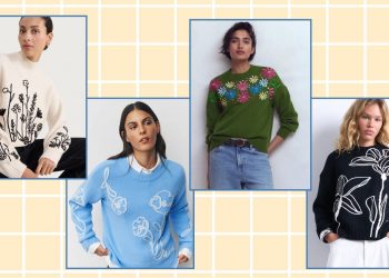 The high street is in bloom, these are the floral knits to know