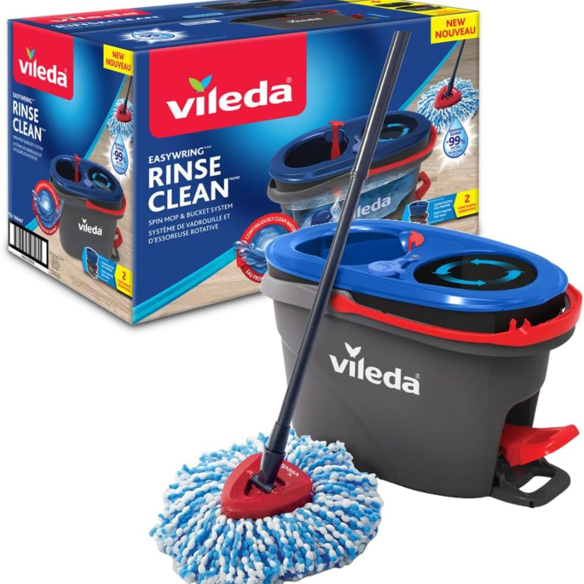 Vileda dual chamber mop and bucket