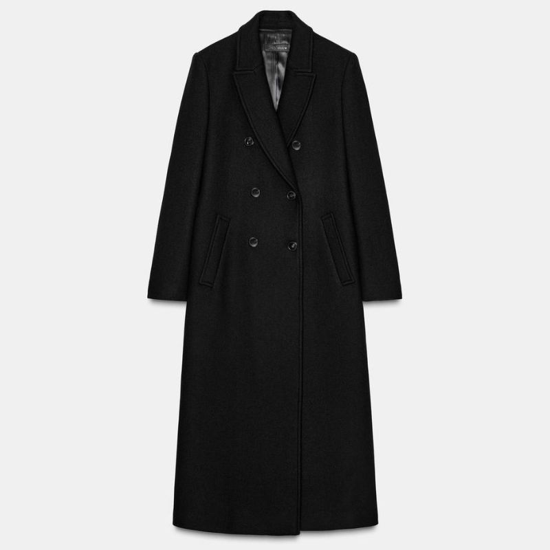 Zara black tailored coat