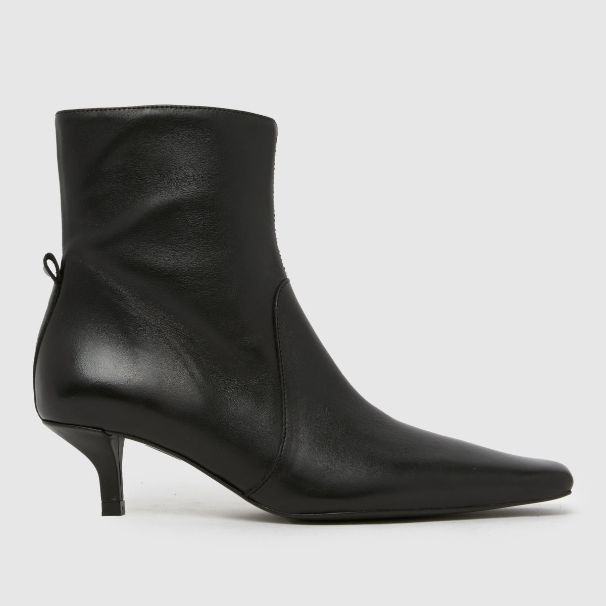 Schuh black kitten heel ankle boots