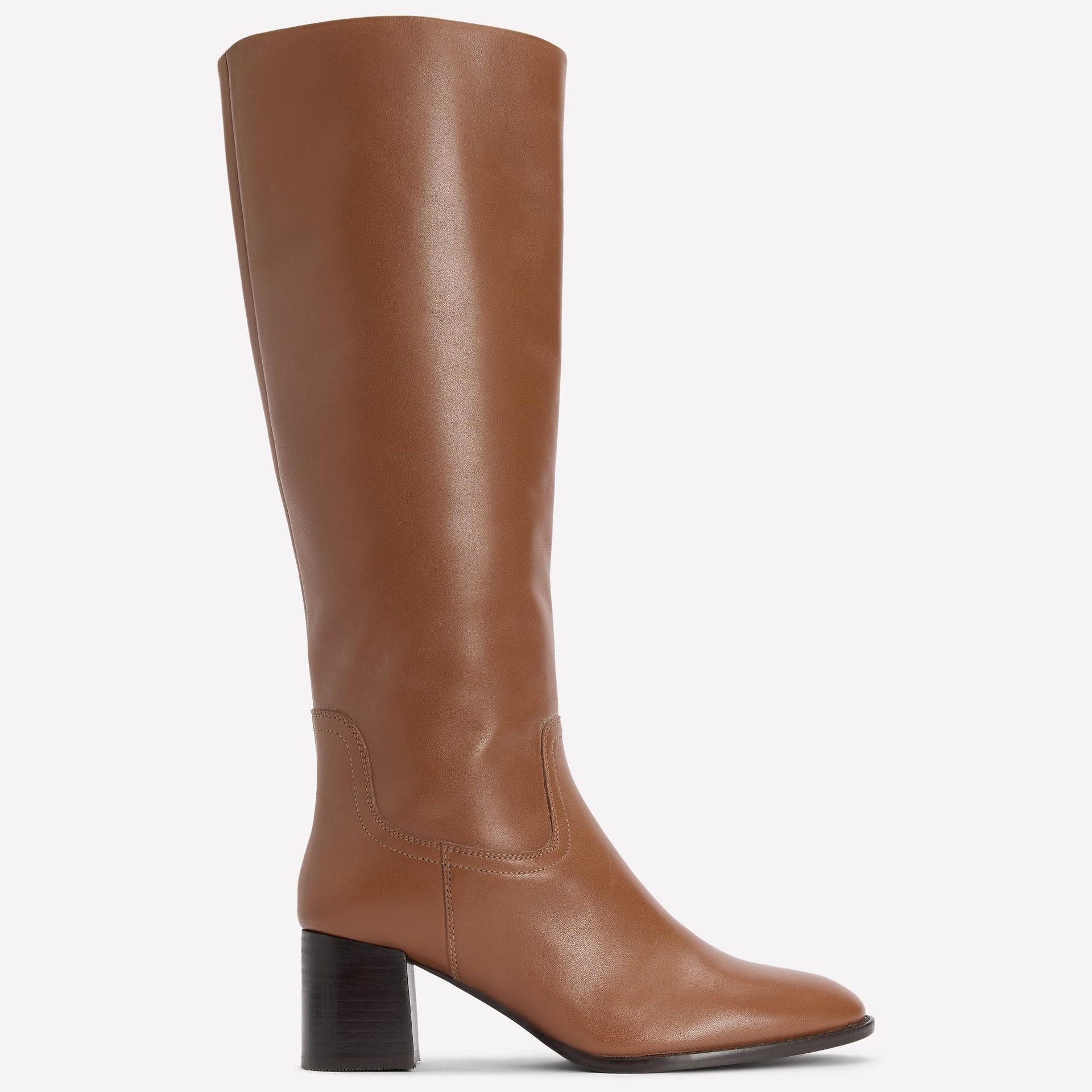 Skye Smart Knee Boots-Tan