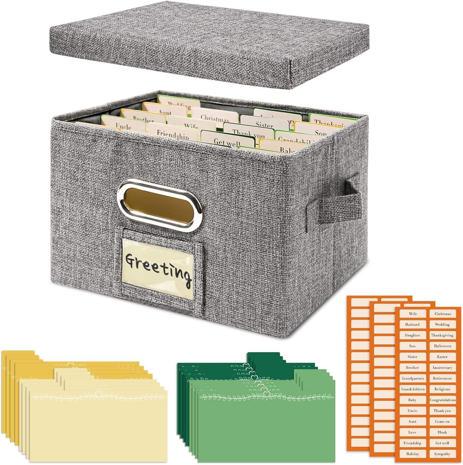 greeting card organiser set from Amazon