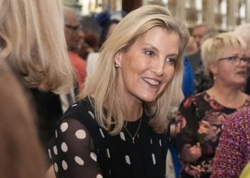 Duchess Sophie’s monochrome polka dot dress ticked off two trends