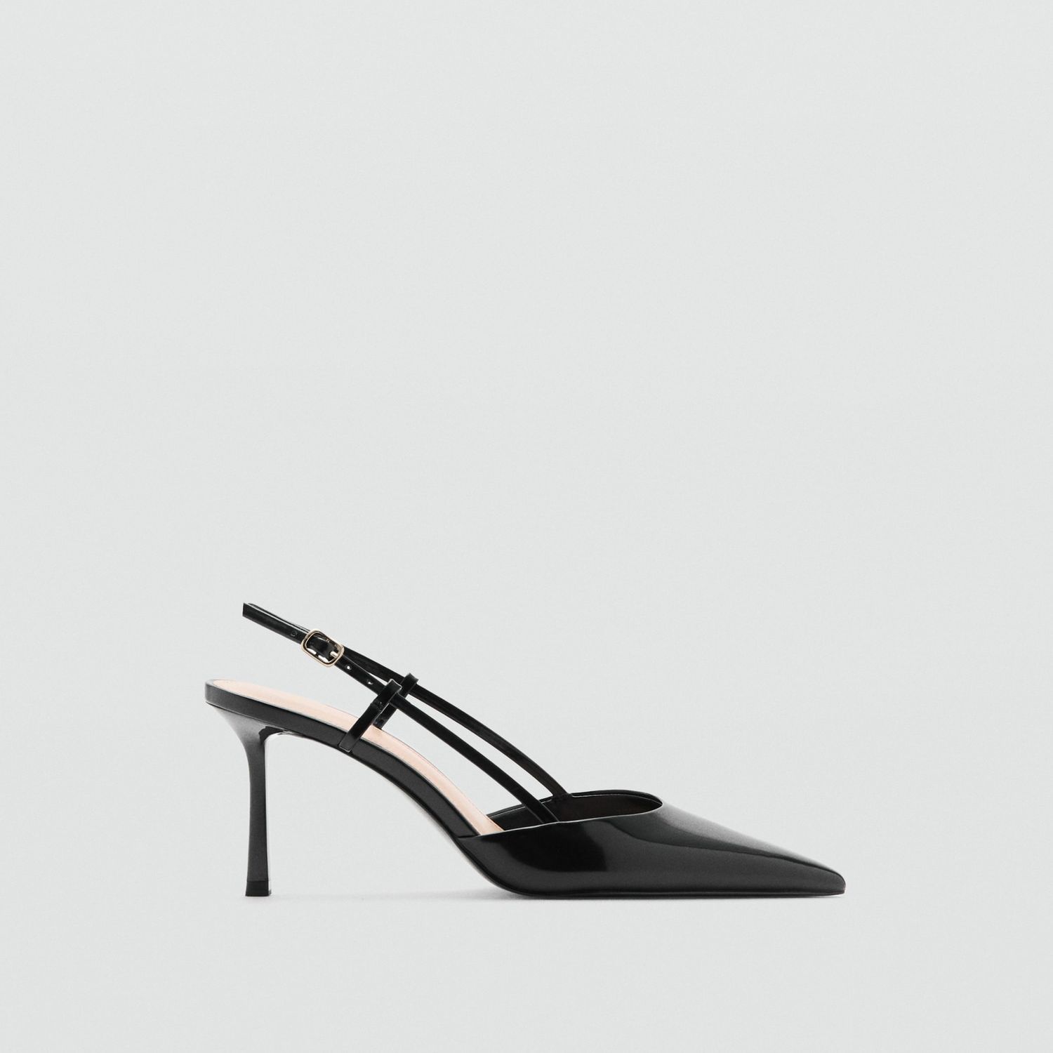 Pointed-Toe Leather Heeled Shoes - Women | Mango United Kingdom