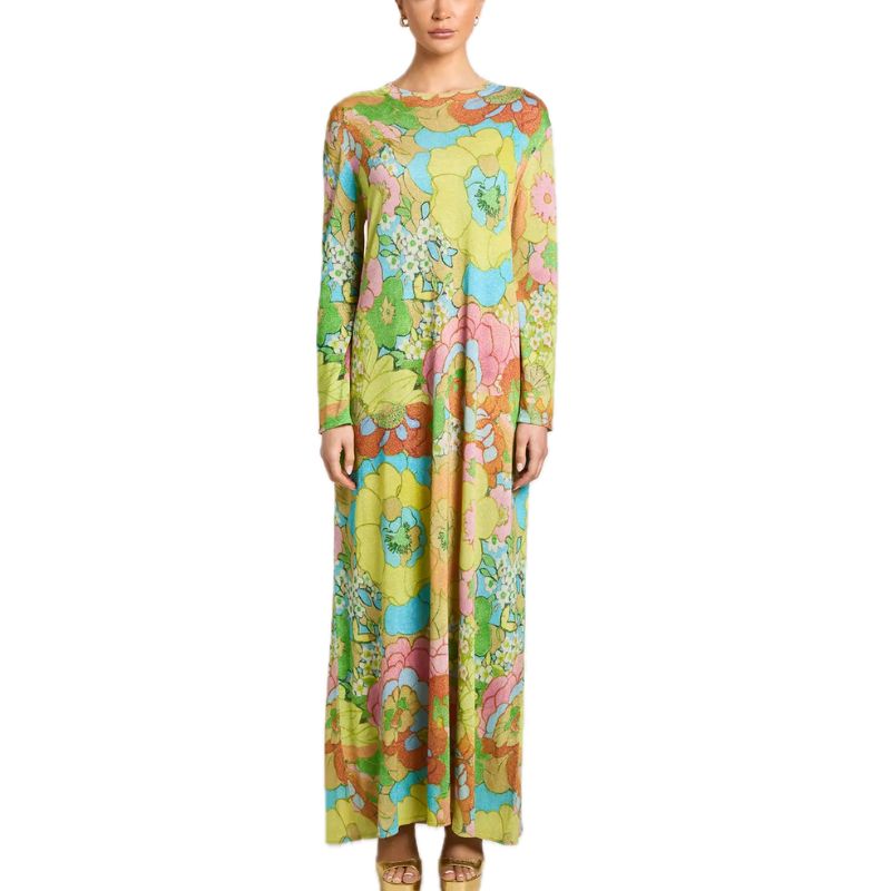 Debenhams x ASHISH, Psychedelic Floral Knit Maxi Dress