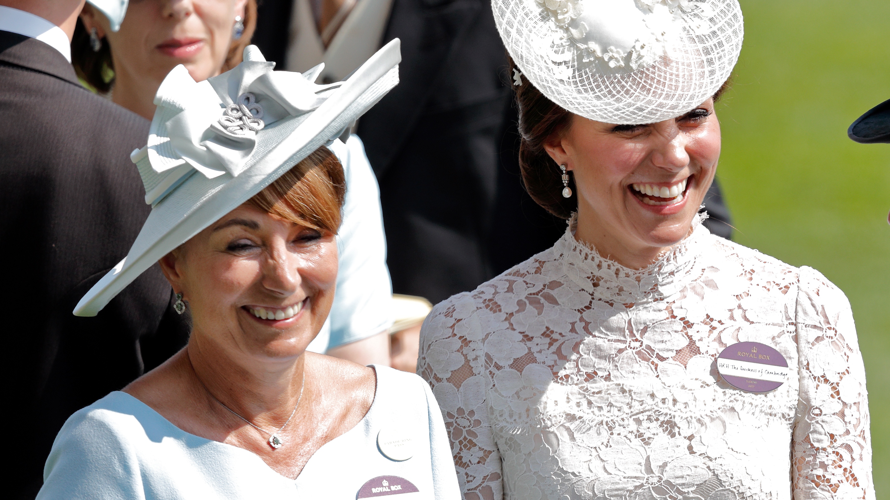 Catherine, Princess of Wales (R) and her mother Carole Middleton attend day 1 of Royal Ascot at Ascot Racecourse on June 20, 2017