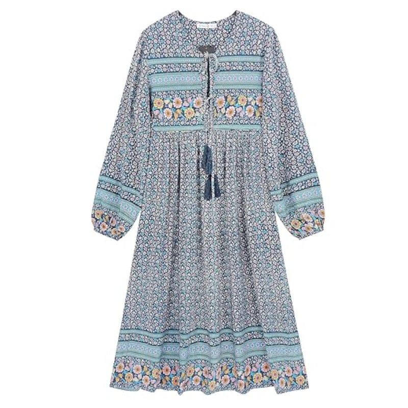 boho midi dress