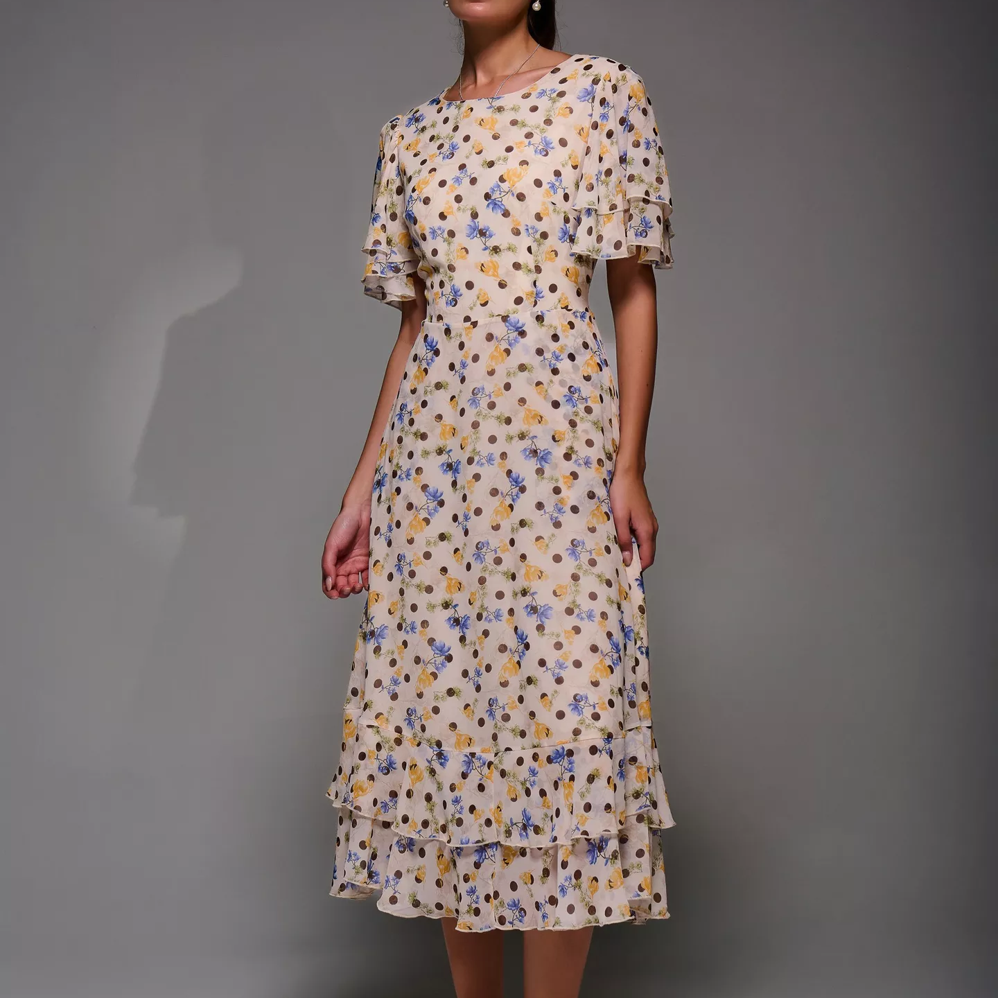 polka dot and floral dress from John Lewis