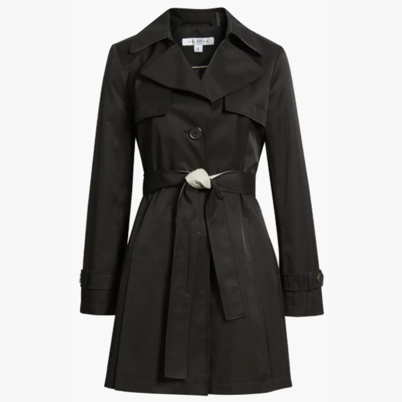 black trench coat