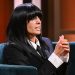 Claudia Winkleman makes ice blue and chestnut brown look so stylish