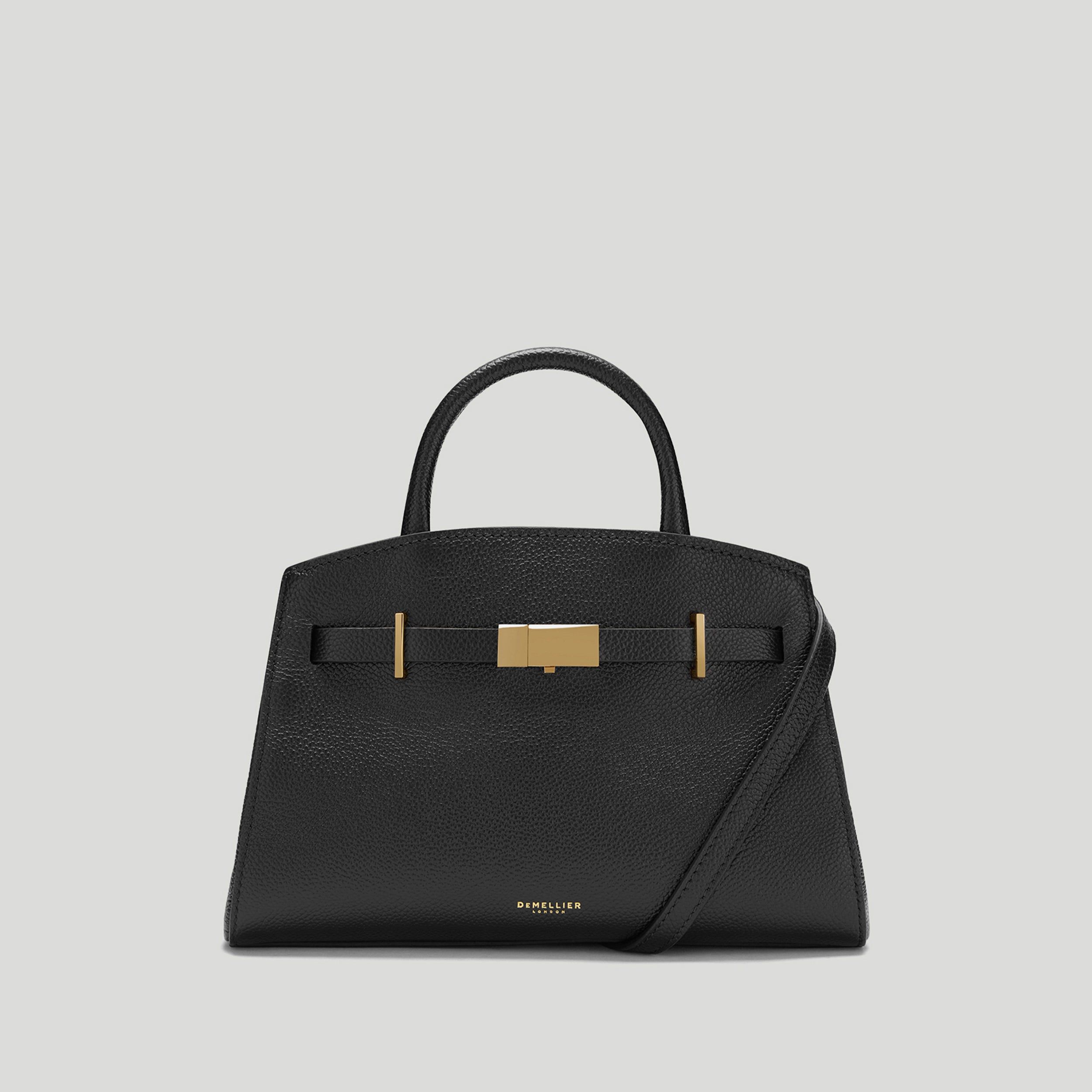 The Small Hudson | Black Small Grain | Demellier