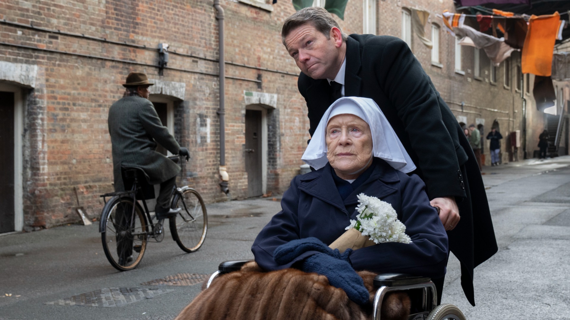Sister Monica Joan (JUDY PARFITT), Bernie Mullucks (CHRISTOPHER REILLY)